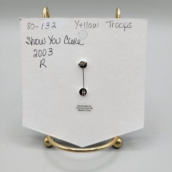 Charming Tails Lapel Pin Show You Care Yellow Ribbon Support Our Troops 80/132 - Picture 3 of 3